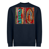 Navy abuela serape leopard tumbler 3 Heavyweight Sweatshirt - CTS Tumbler Store
