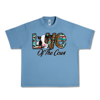 Pebble Blue love of the cows Urban Heavy Tee - CowhideDigitalArt