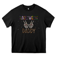 Black halloween daddy Heavy Core Tee - CowhideDigitalArt