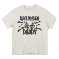 Cream halloween daddy Heavy Core Tee - CowhideDigitalArt