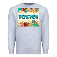 Heather Grey teacher Premium Sweatshirt - MaliasSmallBusiness