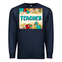 Navy teacher Premium Sweatshirt - MaliasSmallBusiness