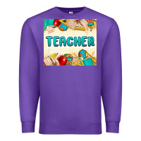 Purple teacher Premium Sweatshirt - MaliasSmallBusiness