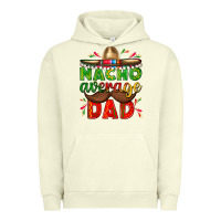 Pigment Pistachio Nacho Average Dad with Mustache Urban Hoodie - texasbilliewilder