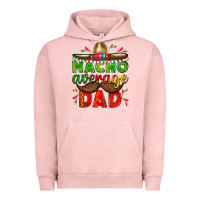 Pigment Salmon Nacho Average Dad with Mustache Urban Hoodie - texasbilliewilder