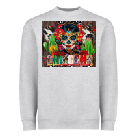 Heather Grey chingona tumbler 3 Heavyweight Sweatshirt - CTS Tumbler Store