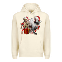 Sandshell Christmas Baboon Baby And Mama Premium Hoodie - LillyAllenDesigns