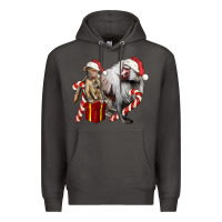 Smoke Christmas Baboon Baby And Mama Premium Hoodie - LillyAllenDesigns