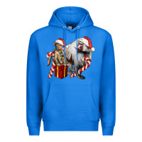 True Royal Christmas Baboon Baby And Mama Premium Hoodie - LillyAllenDesigns