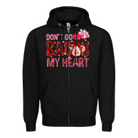 Black dont go bacon my heart Zipper Hoodie - NancyCooperArtShop