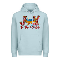Blue Mist joy to the world Premium Hoodie - AdoDesignShop