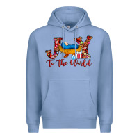 Colony Blue joy to the world Premium Hoodie - AdoDesignShop