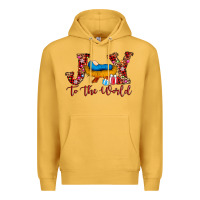 Mustard joy to the world Premium Hoodie - AdoDesignShop
