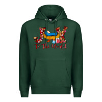 Sports Green joy to the world Premium Hoodie - AdoDesignShop