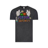 Vintage Black hippie halloween Vintage Tee - CowhideDigitalArt