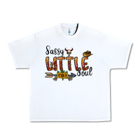 White sassy little soul Urban Heavy Tee - CowhideDigitalArt