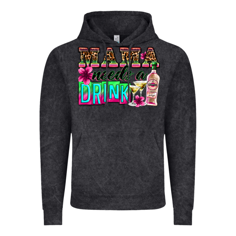Mama Needs A Drink Vintage Hoodie by Zillion Design Studio | Teevron