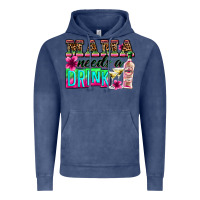 Vintage Denim mama needs a drink Vintage Hoodie - Zillion Design Studio