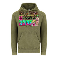 Vintage Olive mama needs a drink Vintage Hoodie - Zillion Design Studio