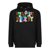 Black Don't worry be hoppy Heavyweight Hoodie - NancyCooperArtShop