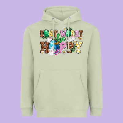 Don't Worry Be Hoppy Heavyweight Hoodie Designed By Nancycooperartshop