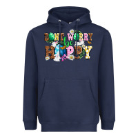 Navy Don't worry be hoppy Heavyweight Hoodie - NancyCooperArtShop