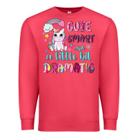 Cardinal cute smart and a little bit dramatic with unicorn Premium Sweatshirt - NancyCooperArtShop