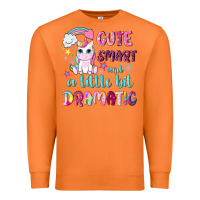 Carrot cute smart and a little bit dramatic with unicorn Premium Sweatshirt - NancyCooperArtShop