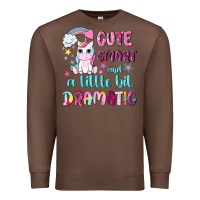 Chestnut cute smart and a little bit dramatic with unicorn Premium Sweatshirt - NancyCooperArtShop