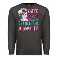 Smoke cute smart and a little bit dramatic with unicorn Premium Sweatshirt - NancyCooperArtShop
