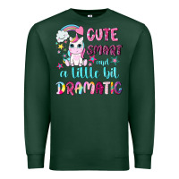 Sports Green cute smart and a little bit dramatic with unicorn Premium Sweatshirt - NancyCooperArtShop
