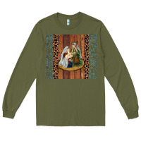 Army Green jesus Long Sleeve Tee - JahusDesignShop