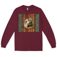 Burgundy jesus Long Sleeve Tee - JahusDesignShop