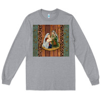 Heather Grey jesus Long Sleeve Tee - JahusDesignShop