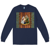 Navy jesus Long Sleeve Tee - JahusDesignShop