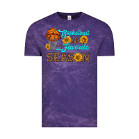 Cloud Purple basketball is my favorite season Vintage Tee - HRA Design Shop