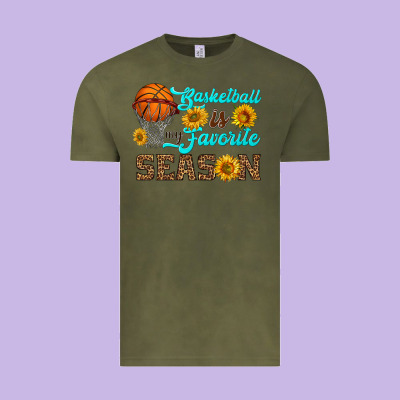 Basketball Is My Favorite Season Vintage Tee Designed By Hra Design Shop
