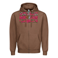 Chestnut heartbreaker with leopard and cowhide Zipper Hoodie - NancyCooperArtShop