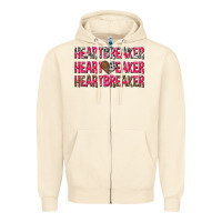 Sandshell heartbreaker with leopard and cowhide Zipper Hoodie - NancyCooperArtShop