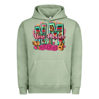 Pigment Oil Green New Mexico Urban Hoodie - texasbilliewilder