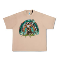 Burro turquoise gemstones brown baby cow  rainbow Urban Heavy Tee - BarkalooDesign