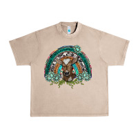 French Oak turquoise gemstones brown baby cow  rainbow Urban Heavy Tee - BarkalooDesign