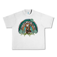 Lunar Rock turquoise gemstones brown baby cow  rainbow Urban Heavy Tee - BarkalooDesign