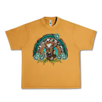 Peanut Butter turquoise gemstones brown baby cow  rainbow Urban Heavy Tee - BarkalooDesign