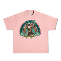 Salmon turquoise gemstones brown baby cow  rainbow Urban Heavy Tee - BarkalooDesign