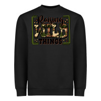Black raising wild things Heavyweight Sweatshirt - Zillion Design Studio