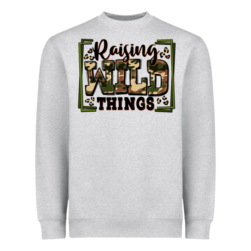Raising Wild Things Heavyweight Sweatshirt by Zillion Design Studio | Teevron