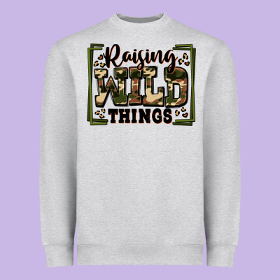 Raising Wild Things Heavyweight Sweatshirt Designed By Zillion Design Studio