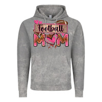Cloud Rock football mom with leopard Vintage Hoodie - Zillion Design Studio