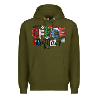 Army Green Office Squad Christmas Premium Hoodie - LillyAllenDesigns